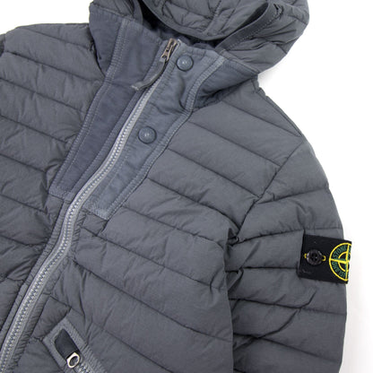 Stone Island Junior 40632 Hooded Down Jacket Grey V0062