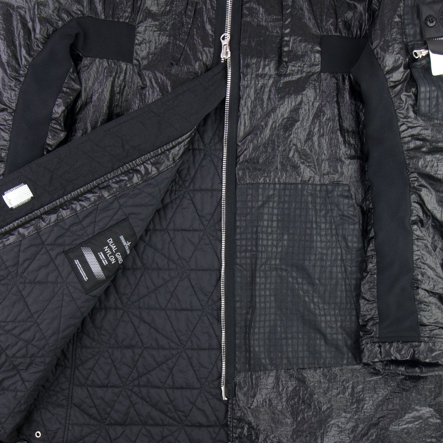 Stone Island Shadow Project 40203 Dual Grid Contour Parka Black V0029