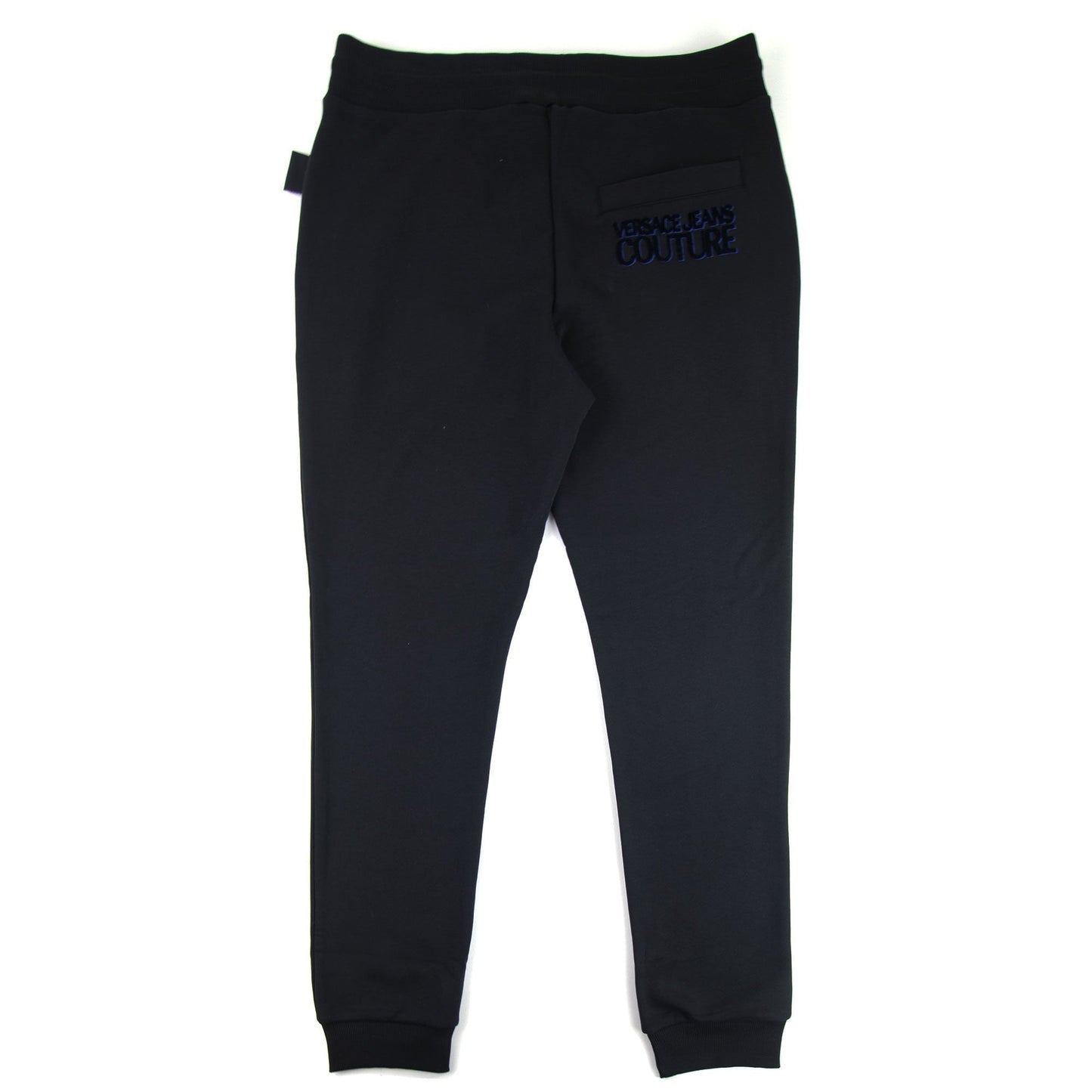 Versace Jeans Couture Flocked Logo Joggers Black