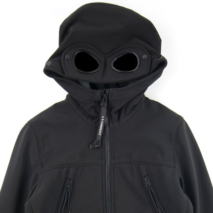 Cp Company Undersixteen Shell Goggle Hood Jacket Black 999