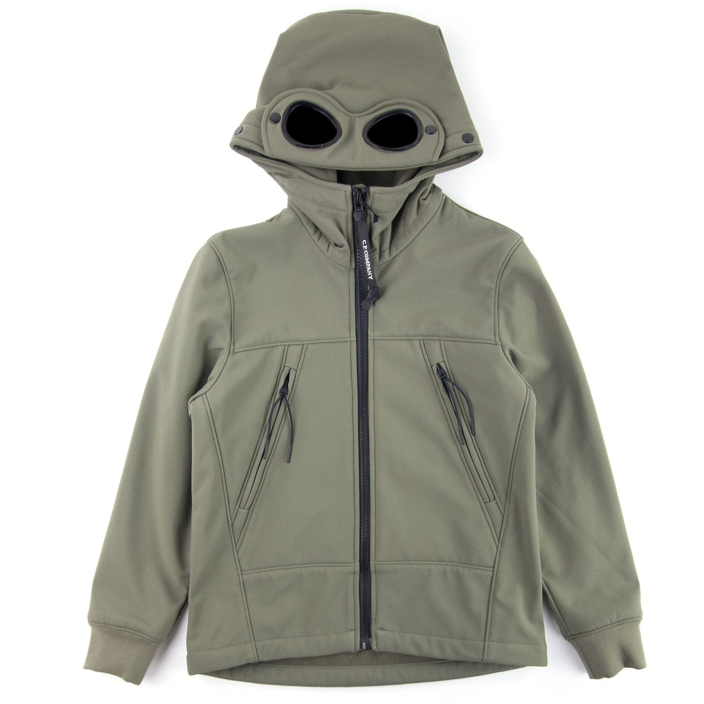Cp Company Undersixteen Shell Goggle Hood Jacket Dusty Olive 661