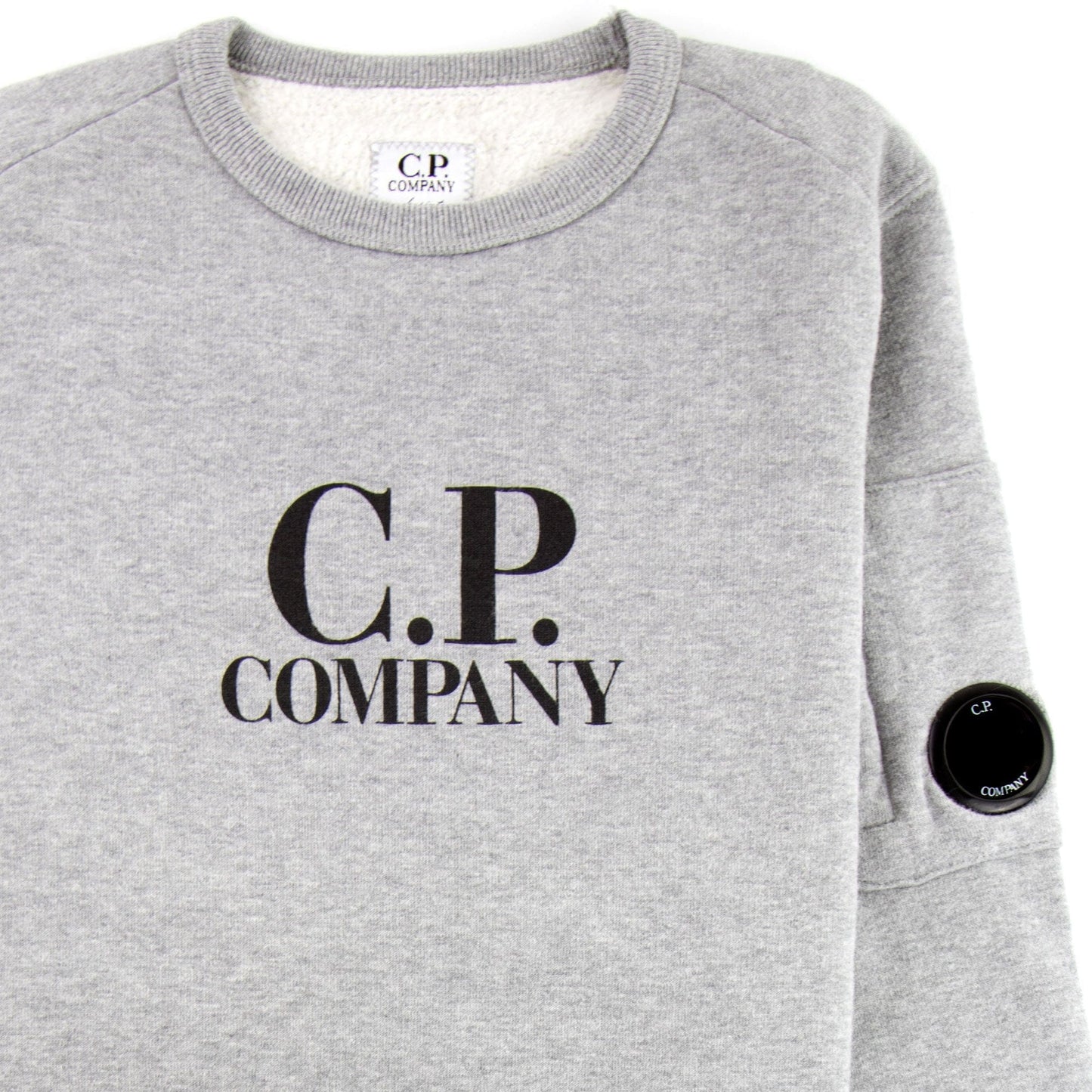 CP Company Undersixteen Basic Lens Crewneck Sweatshirt Grey M93
