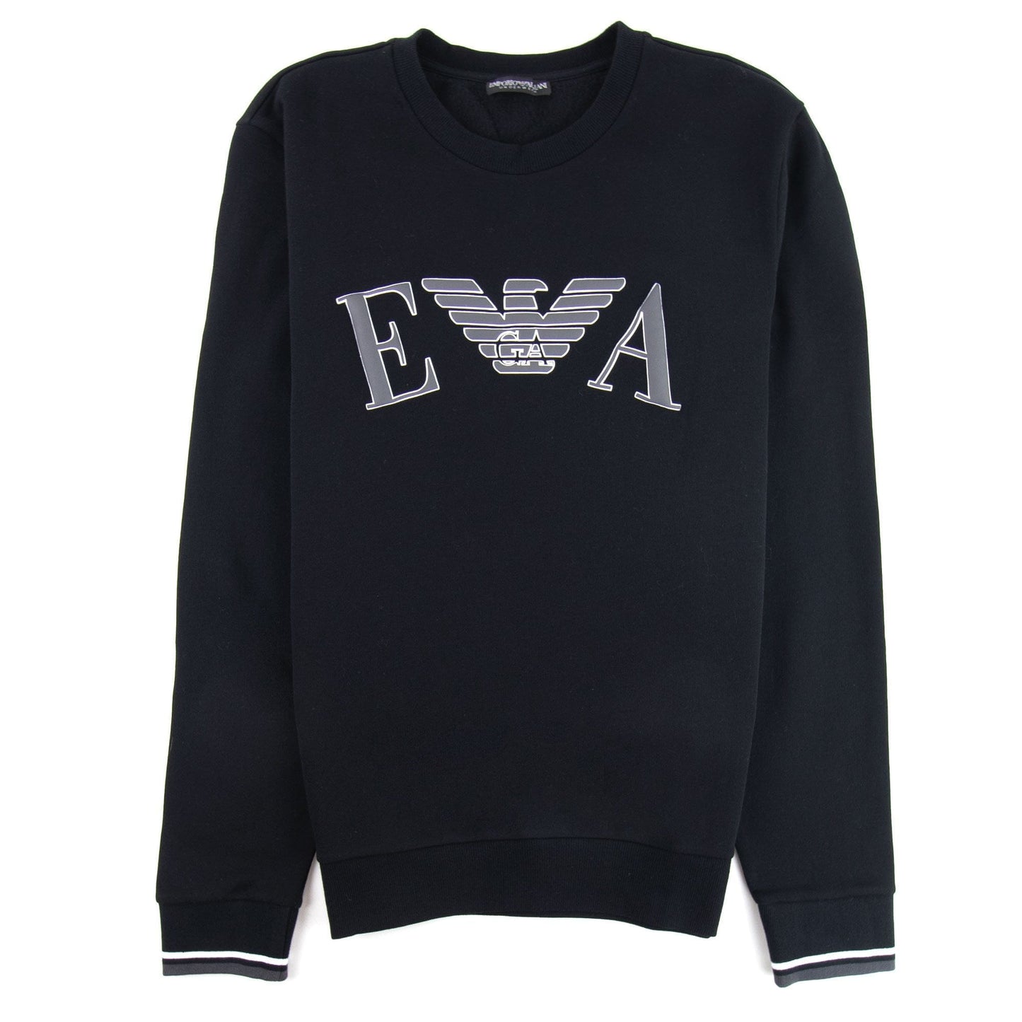 Emporio Armani Logo Print Sweatshirt Black