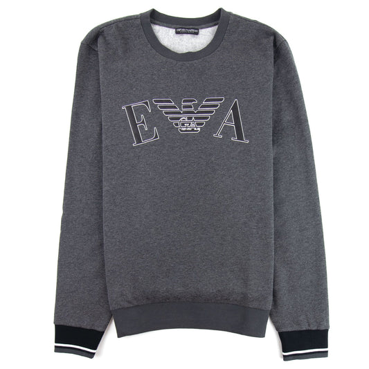 Emporio Armani Logo Print Sweatshirt Grey