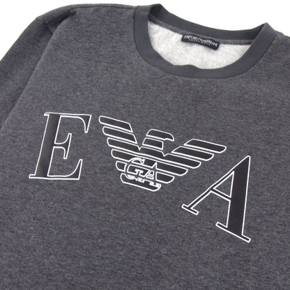 Emporio Armani Logo Print Sweatshirt Grey