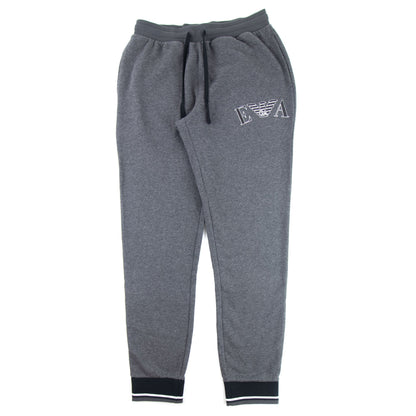 Emporio Armani EA Logo Tracksuit Bottoms Dark Grey Melange