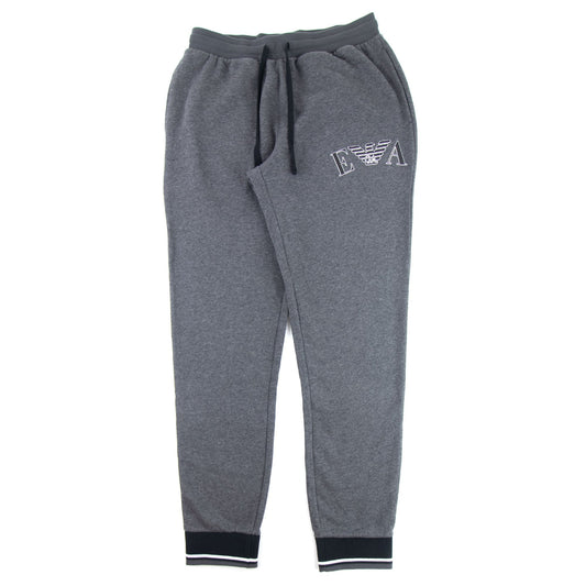 Emporio Armani EA Logo Tracksuit Bottoms Dark Grey Melange