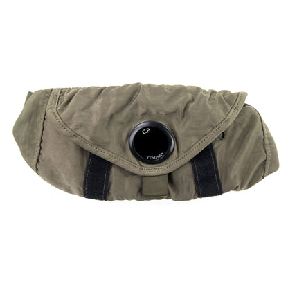 CP Company Garment Dyed Nylon Sateen Small Waist Pack Dusty Olive 661