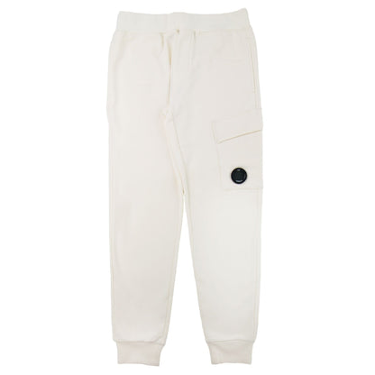 CP Company Diagonal Raised Fleece Lens Sweat Pant Off White 103