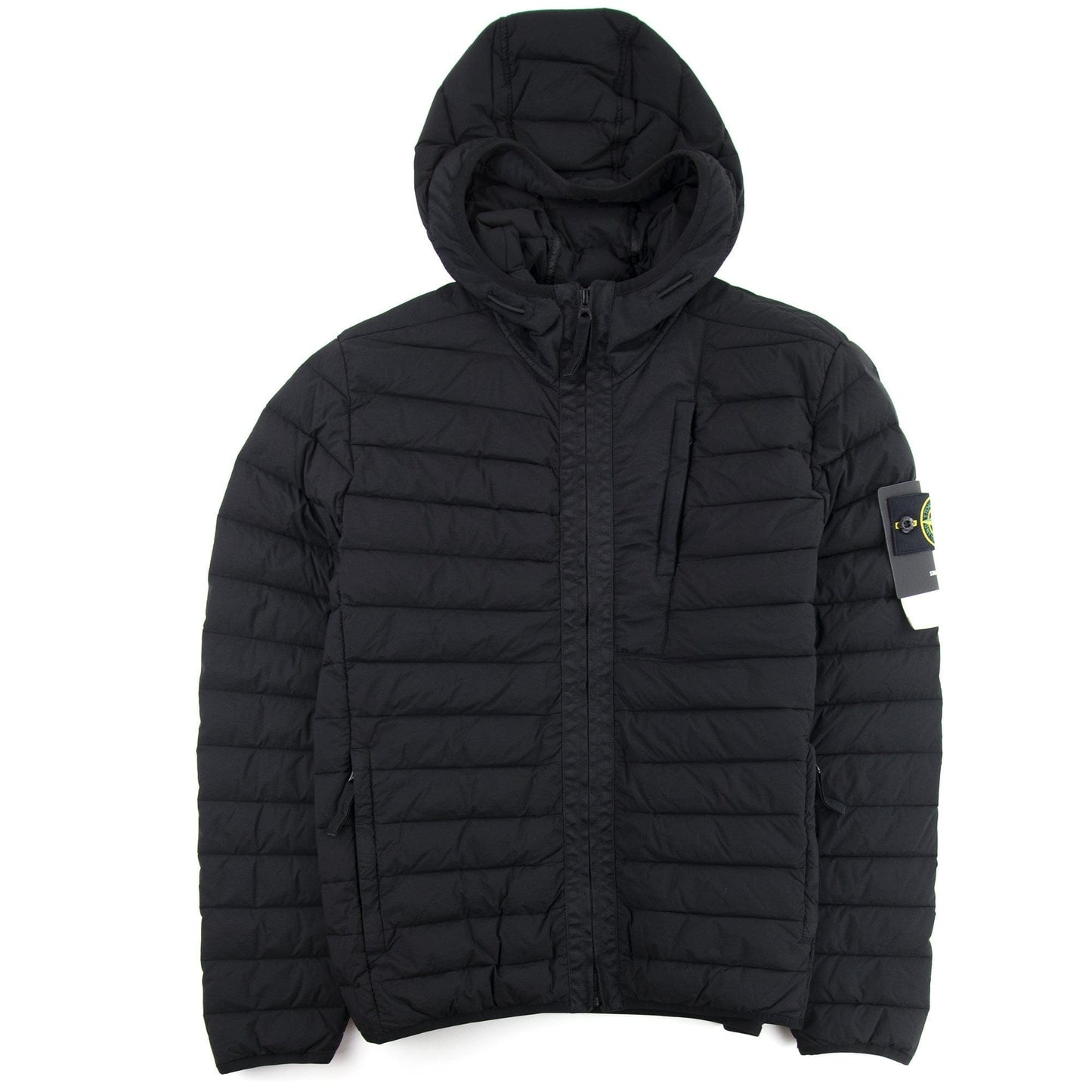 Stone Island 41225 Loom Woven Down Chambers Stretch Nylon-TC Jacket Black V0029