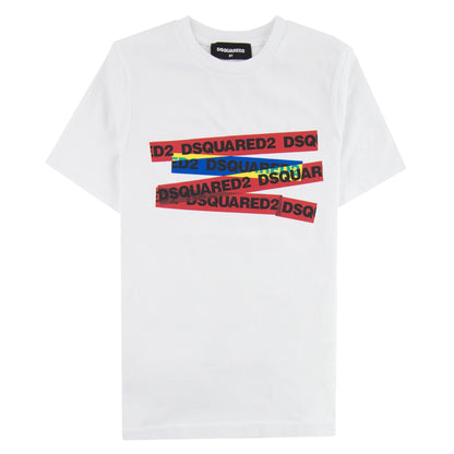 Dsquared2 Kids Banner T-shirt White