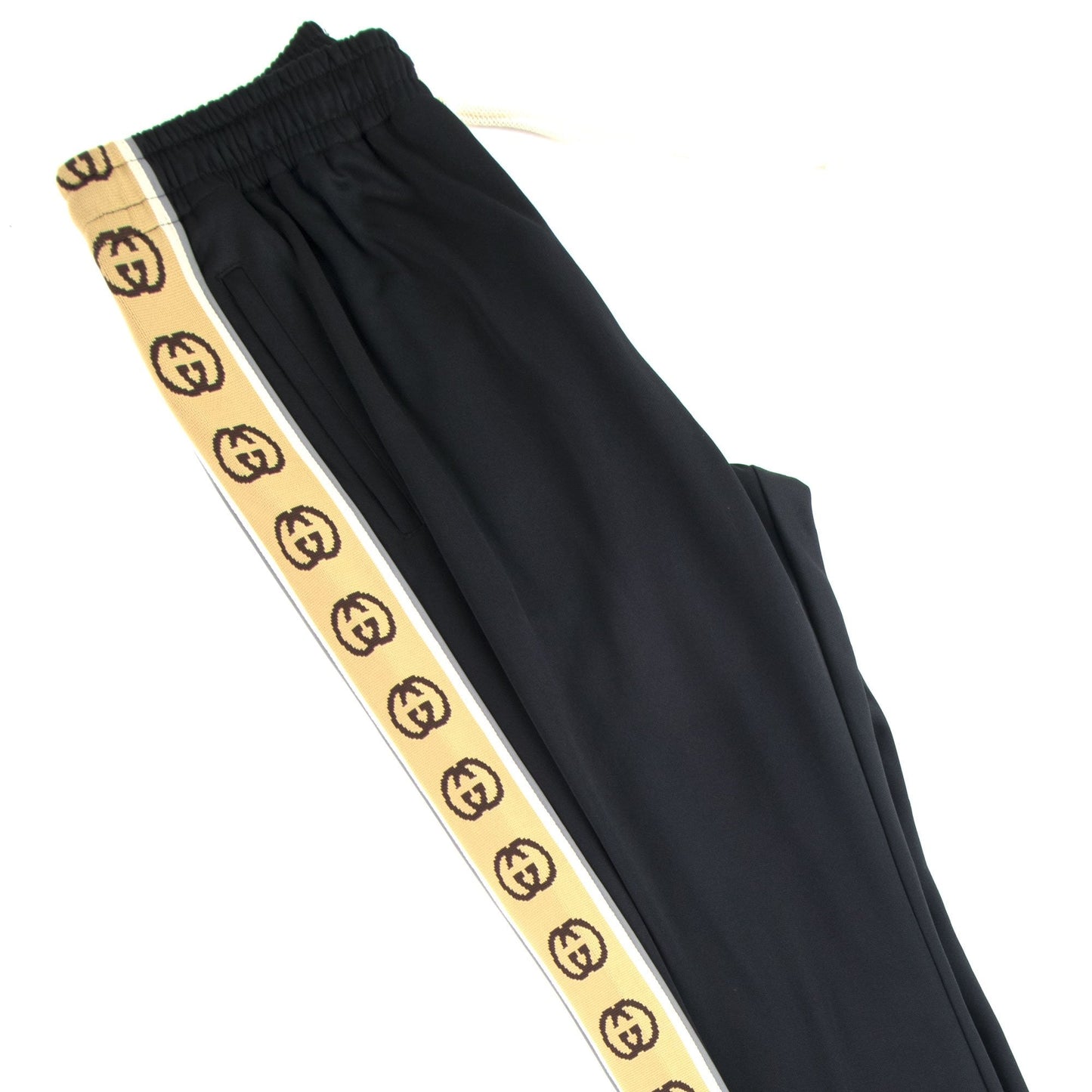 Gucci Loose Technical Jersey Track Bottoms Black
