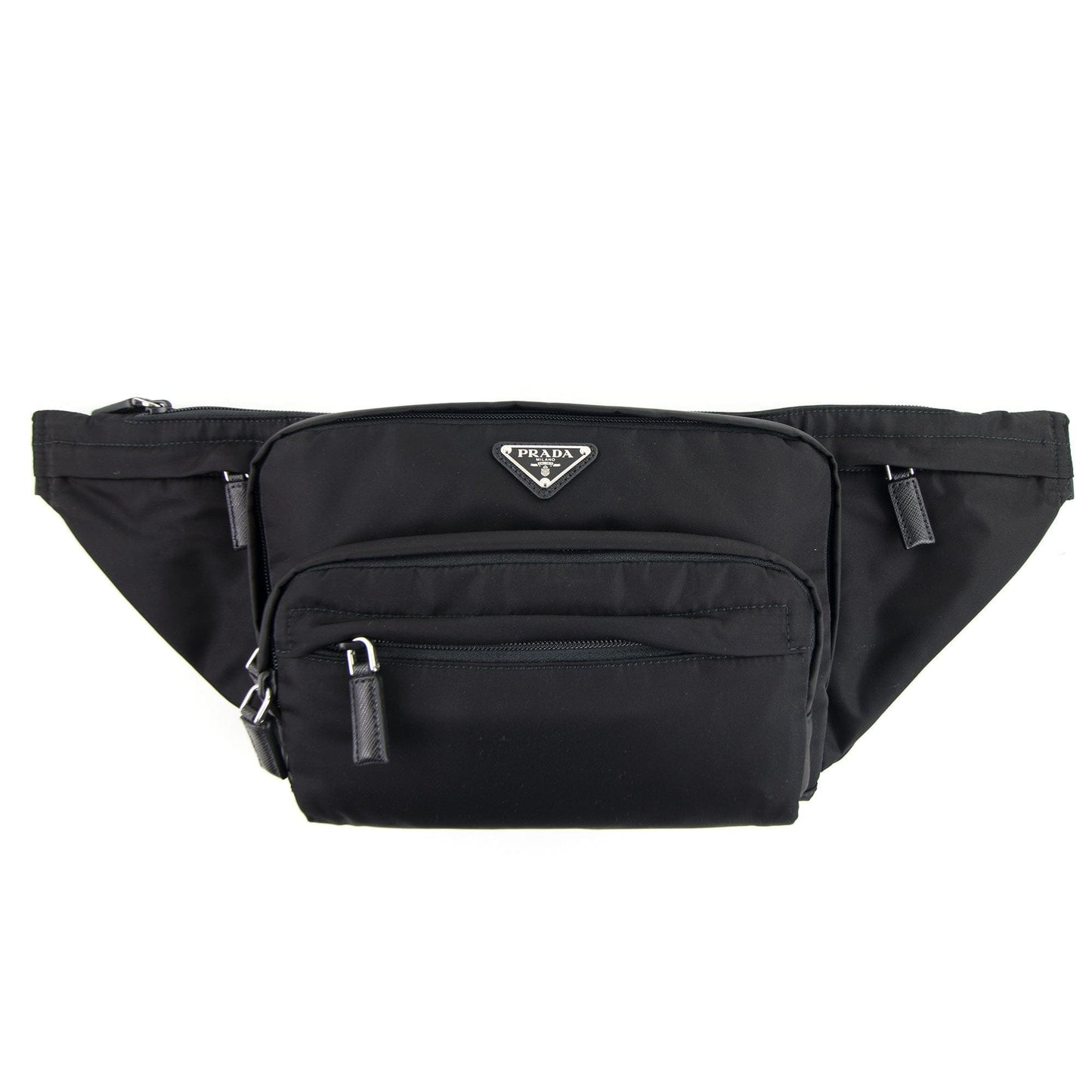 Prada Prada Logo Technical Belt Bag Nero