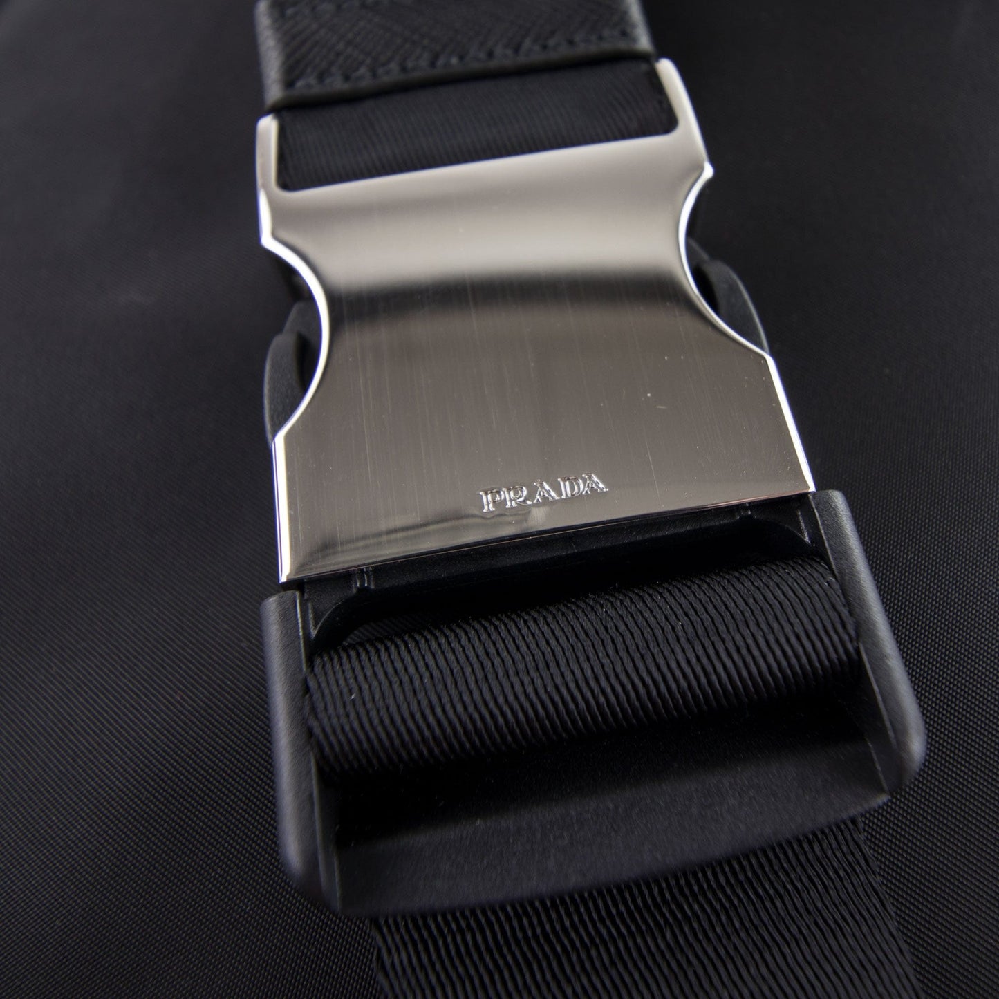 Prada Prada Logo Technical Belt Bag Nero