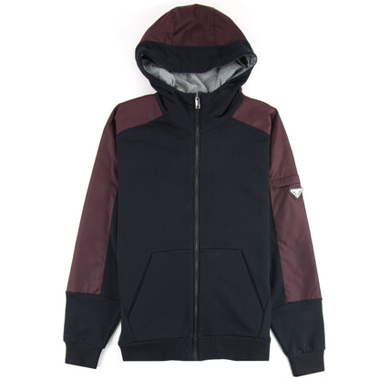 Prada Blouson Metal Logo Hoody Black