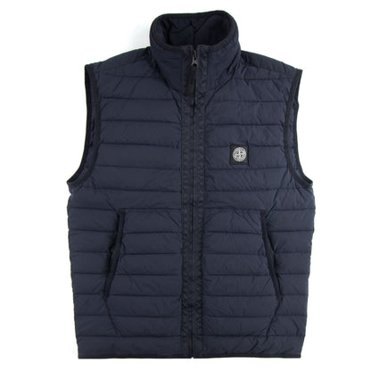 Stone Island G0125 Loom Woven Lightweight Down Gilet Navy V0020