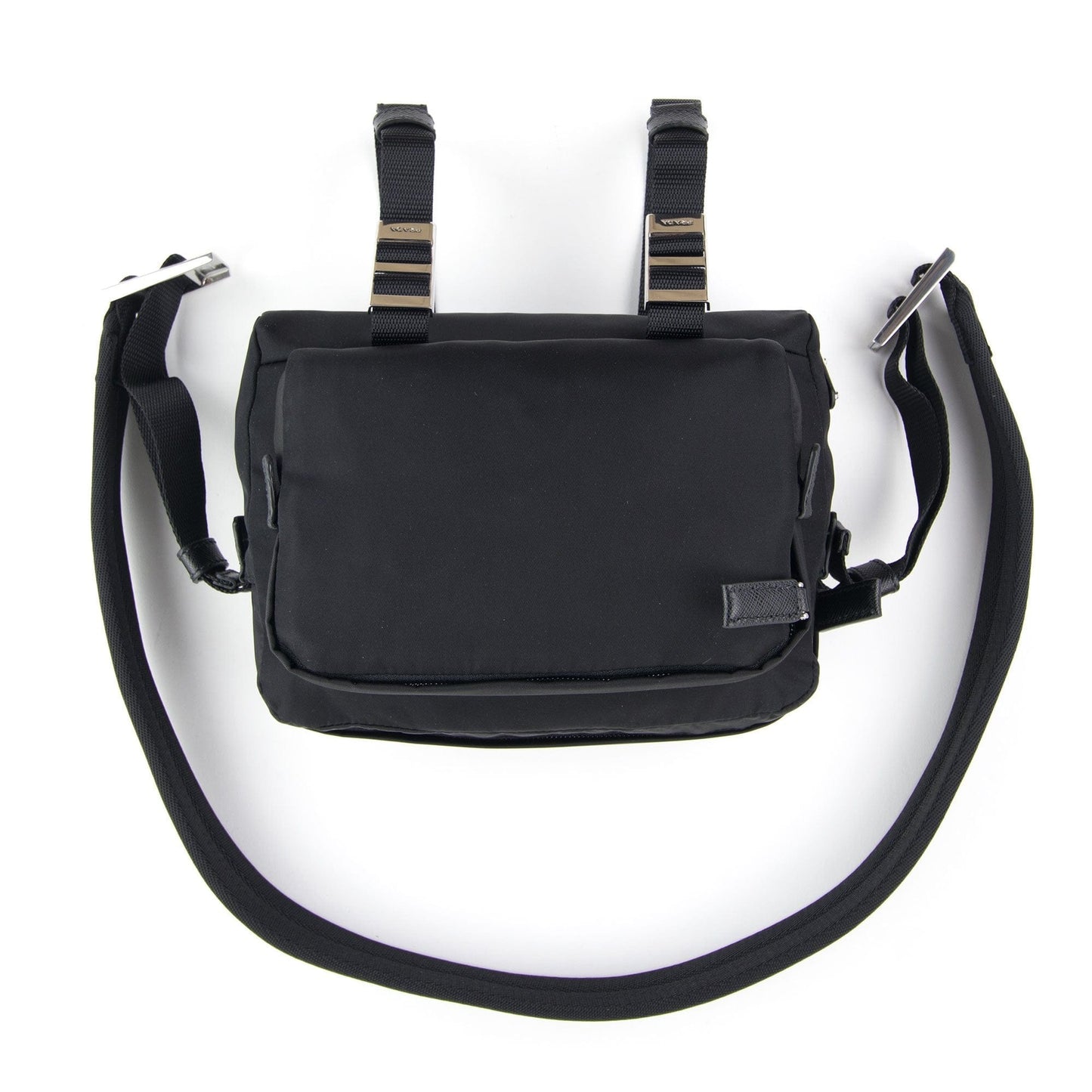 Prada Technical Fabric Cross Body Bag Nero