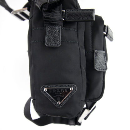 Prada Technical Fabric Cross Body Bag Nero