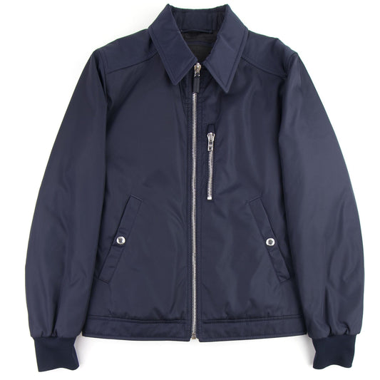 Prada Nylon Gabardine Blouson Coach Jacket Navy