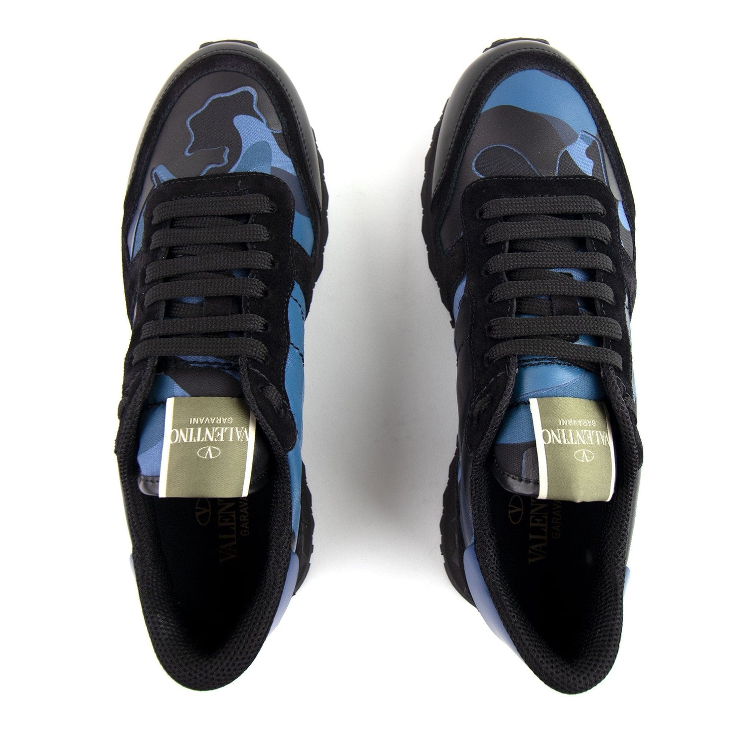 Valentino Camouflage Rockrunner Sneaker Bluette GS5