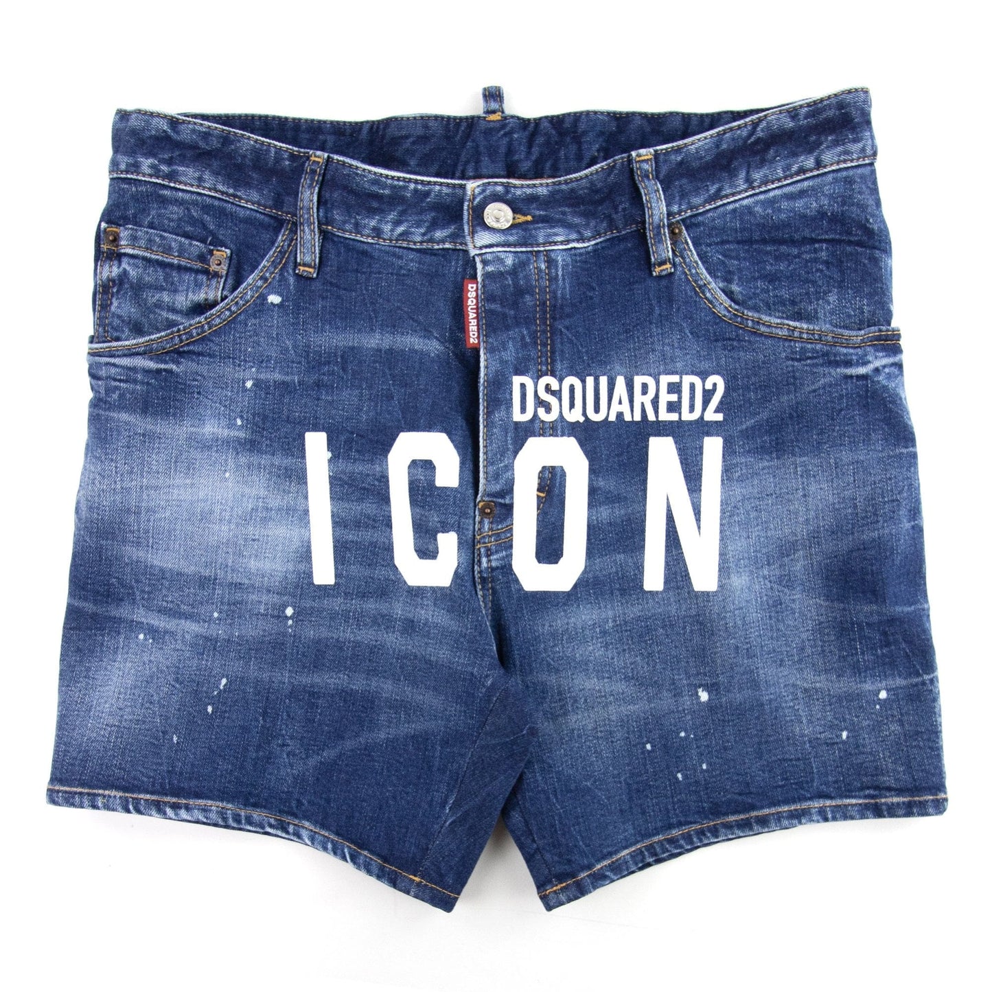 Dsquared2 Dan Commando Denim Shorts Blue