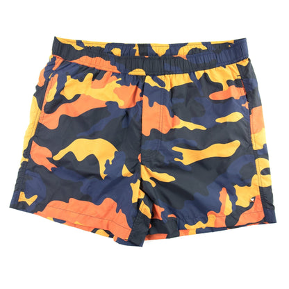 Valentino Camouflage Swimming Shorts Orange Camo
