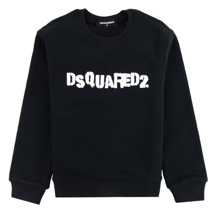 Dsquared2 Kids Stamped Logo Crewneck Sweatshirt Black