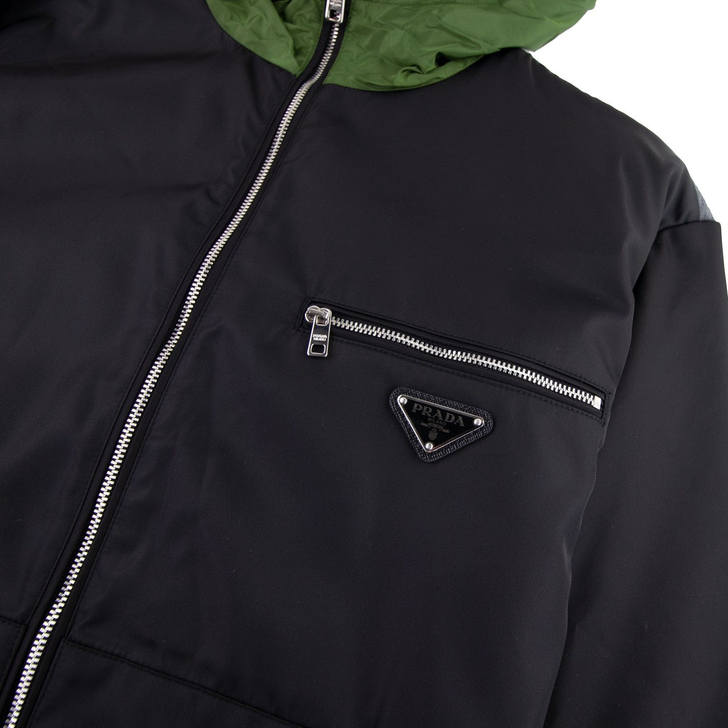 Prada Technical Cotton And Nylon Gabardine Jacket Black