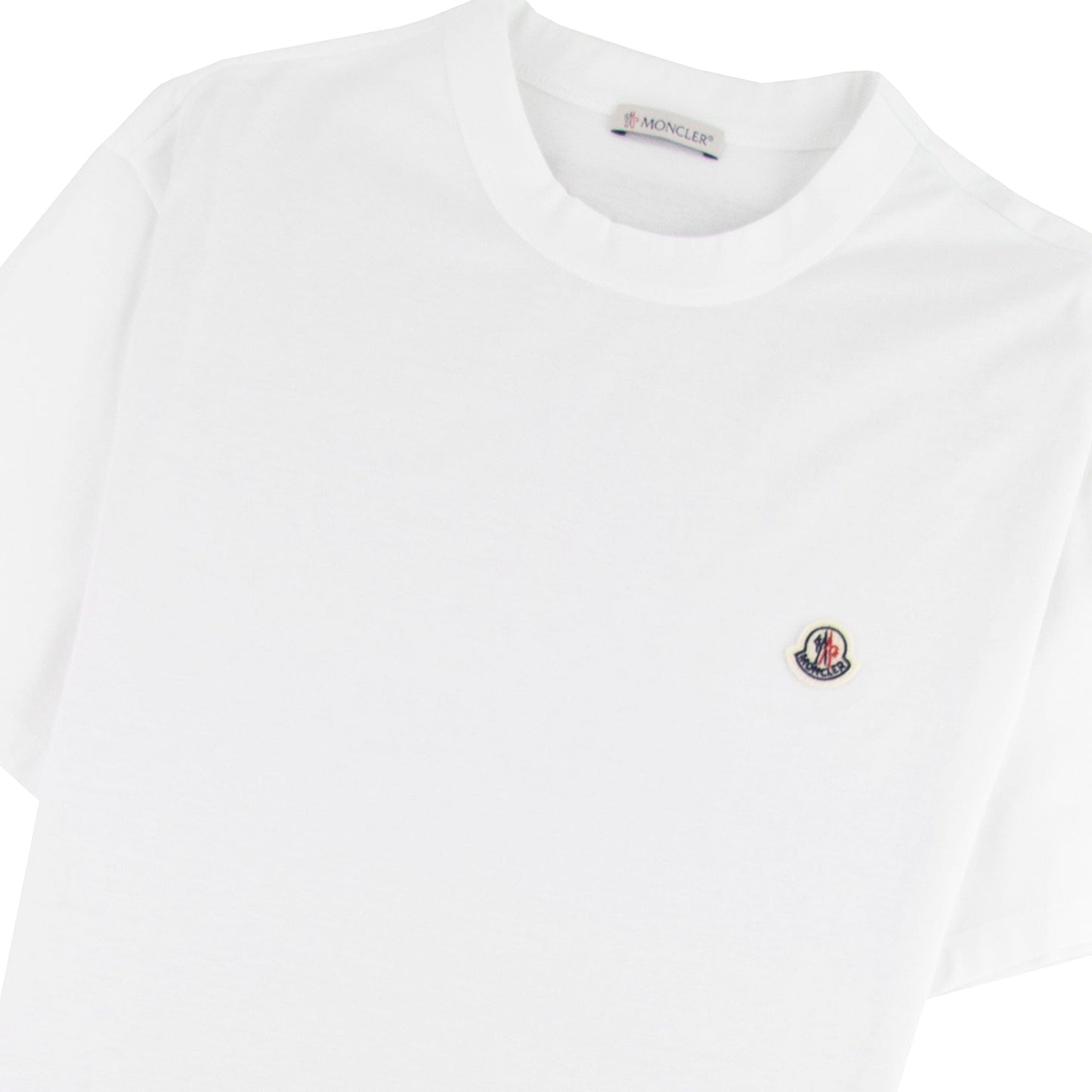 Moncler Maglia Zip Seam T-shirt White 001