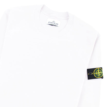Stone Island 63020 Crewneck Sweatshirt White V0001