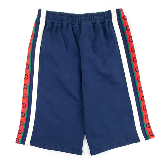 Gucci Junior Interlocking G Shorts Navy