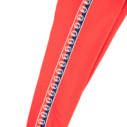 Gucci Junior Interlocking G Track Pants Red