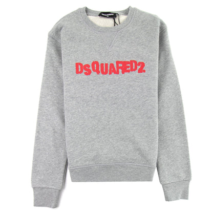 Dsqaured2 Kids Stamped Logo Crewneck Sweatshirt Grey