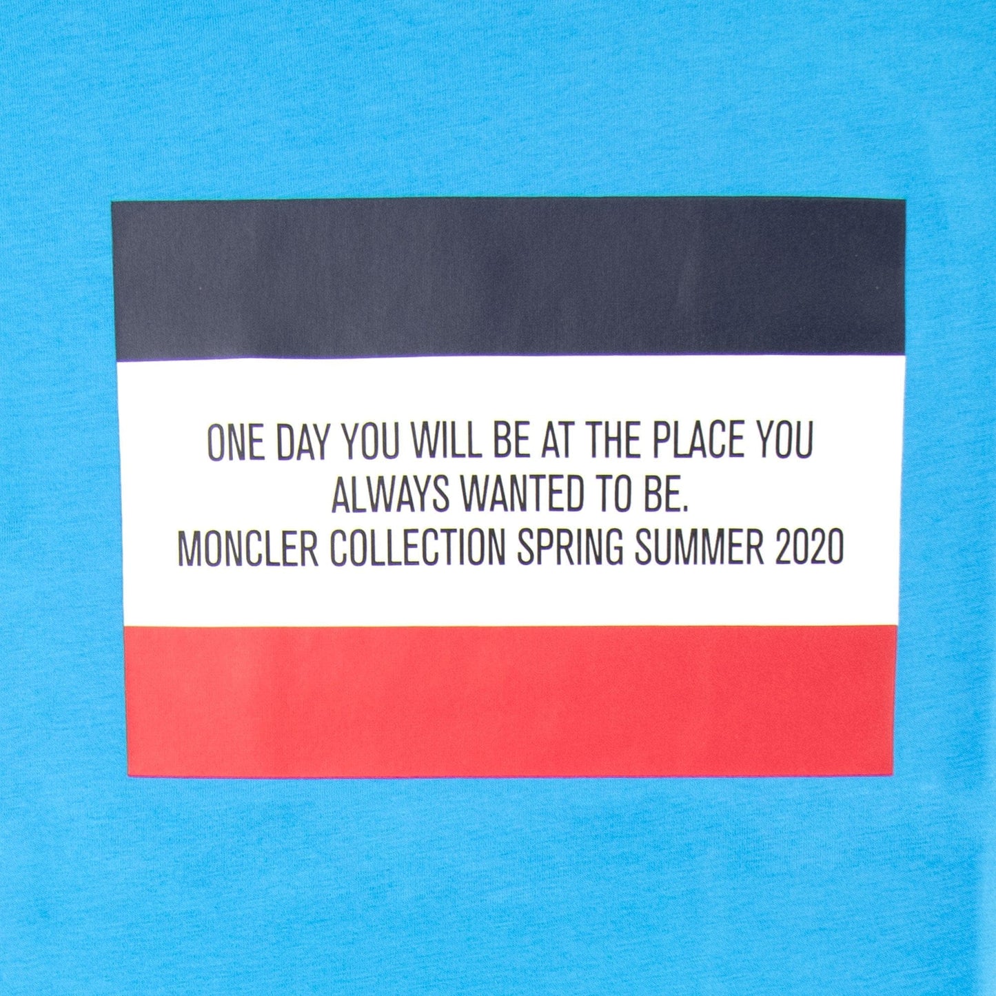 Moncler Junior Maglia Quote T-shirt Sky Blue