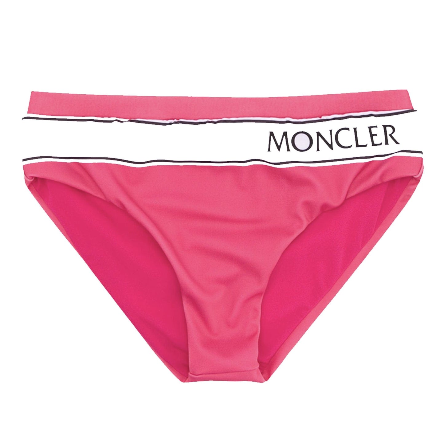 Moncler Junior Logo Band Bikini Swimsuit Pink
