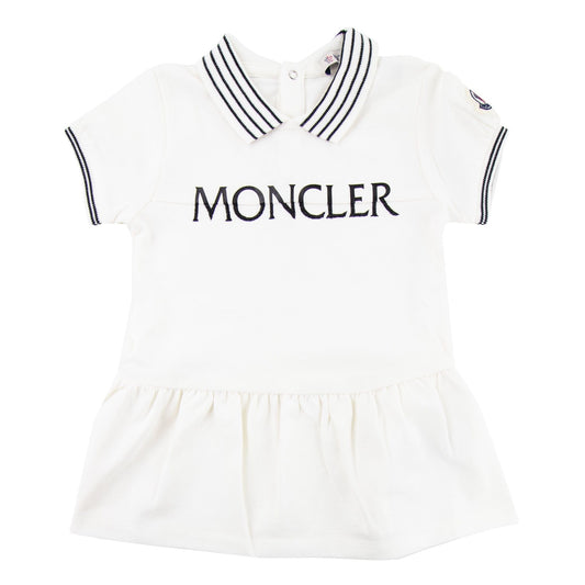 Moncler Junior Logo Skirt All In One White