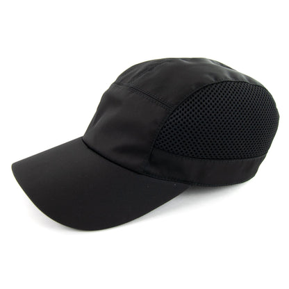 Prada Drawstring Nylon Baseball Cap Nero