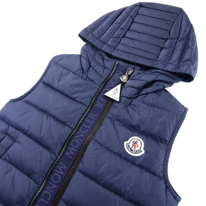 Moncler Junior Christie Hooded Gilet Navy Blue