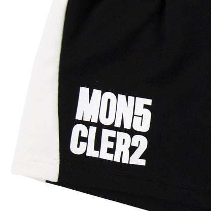 Moncler Junior Logo Shorts Black