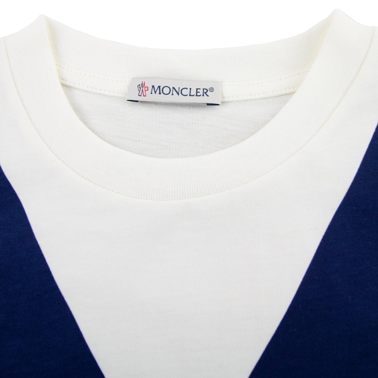 Moncler Junior Tricolore T-shirt White