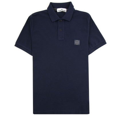 Stone Island 22S67 Slim Fit Patch Polo Navy V0020