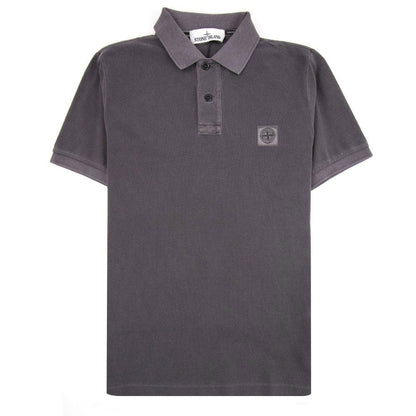 Stone Island 22S67 Slim Fit Patch Polo Charcoal V0063