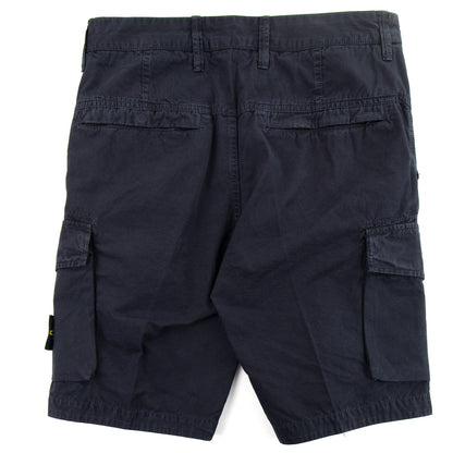 Stone Island L07WA 'OLD' Dye Treatment Bermuda Shorts Navy V0120