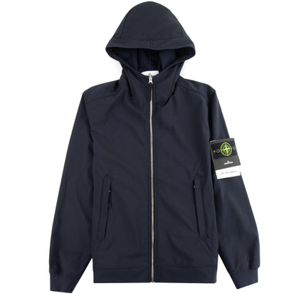 Stone Island 40927 Light Soft Shell-r Jacket Navy V0020