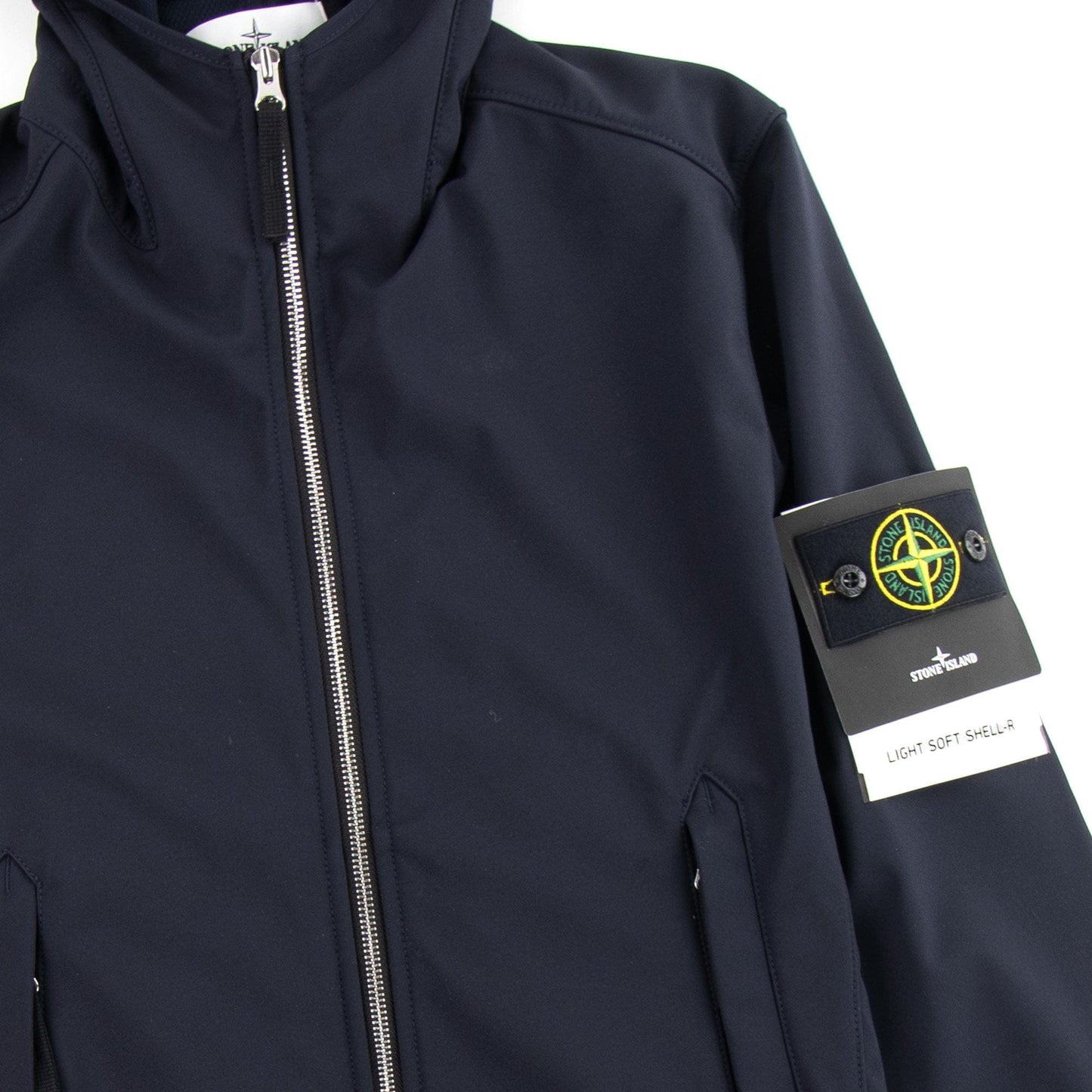 Stone Island 40927 Light Soft Shell-r Jacket Navy V0020