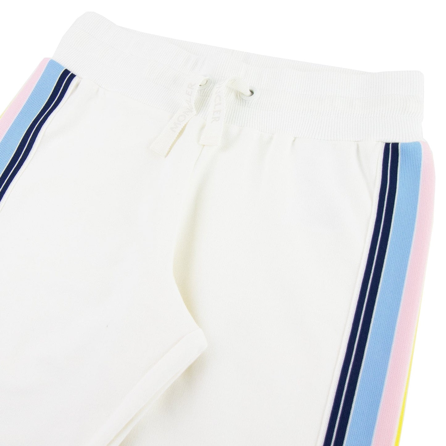 Moncler Junior Contrasting Side Bands Tracksuits Ivory