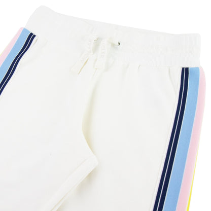 Moncler Junior Contrasting Side Bands Tracksuits Ivory