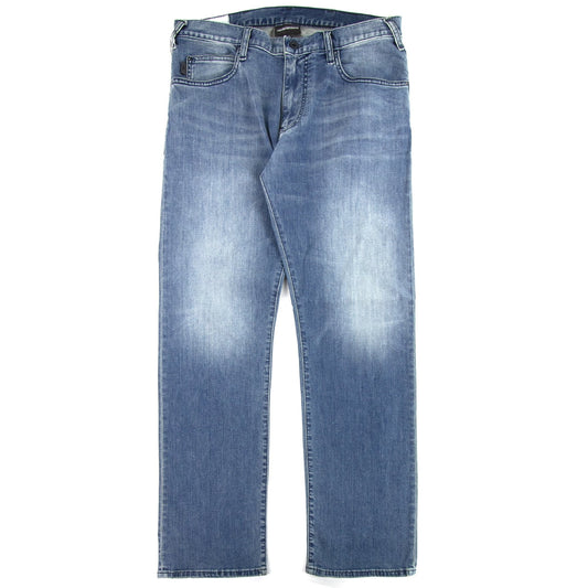 Emporio Armani Emporio Armani J45 Short Leg Lightwash Jeans 0943 Blue