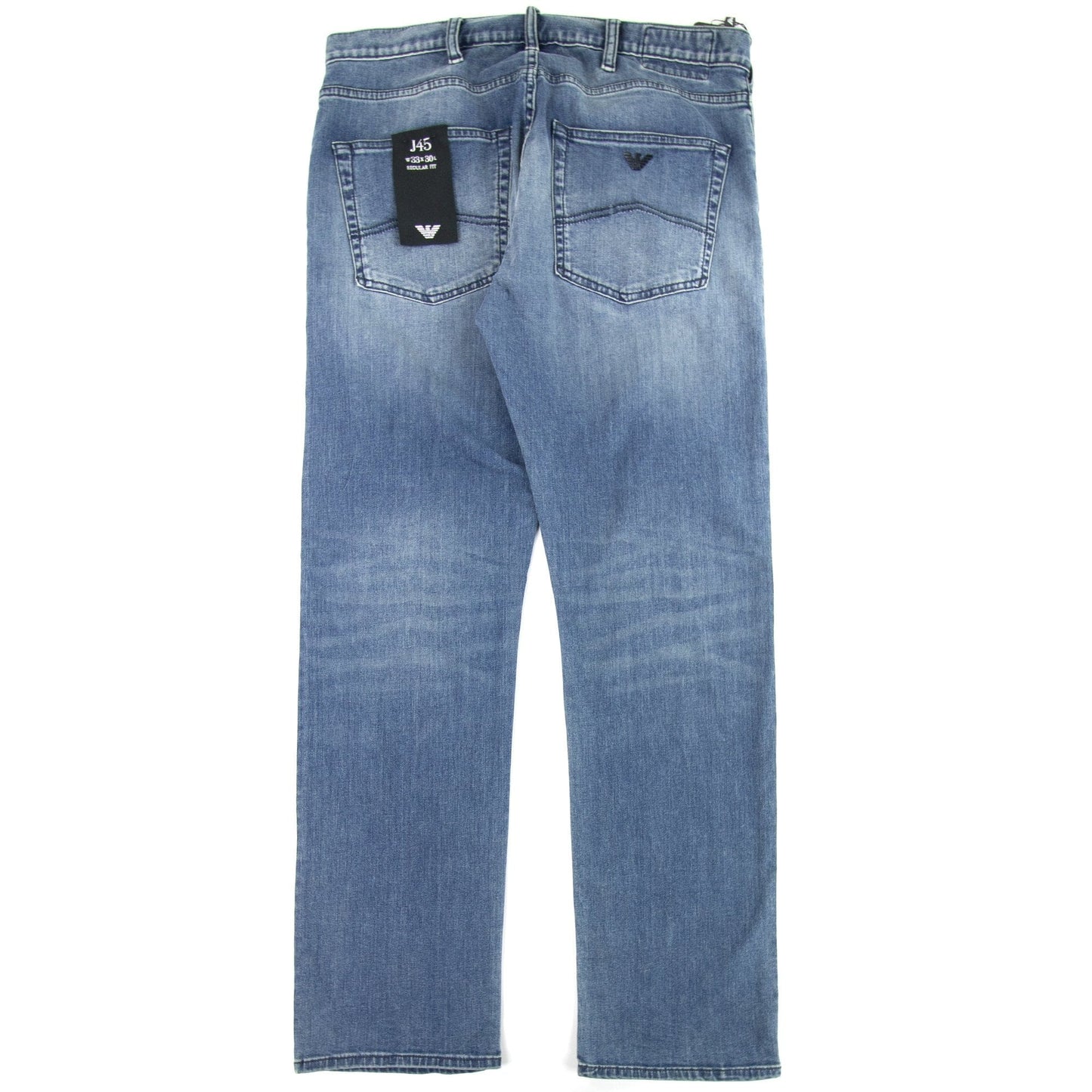 Emporio Armani Emporio Armani J45 Short Leg Lightwash Jeans 0943 Blue