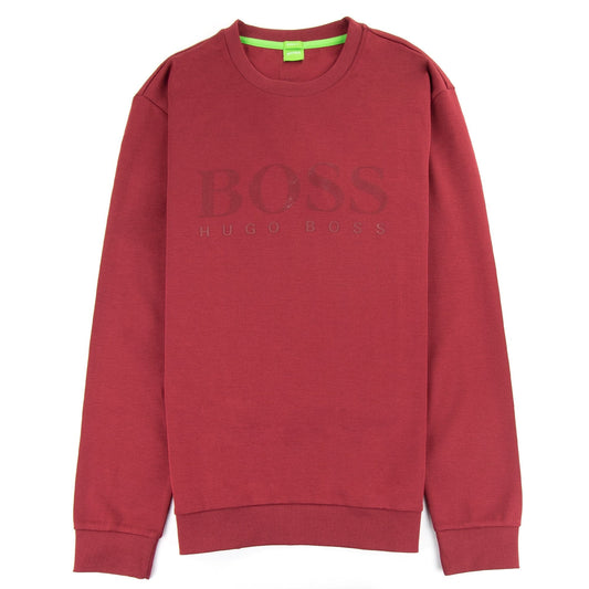 Hugo Boss Salbo Crew Neck Sweatshirt Burgundy